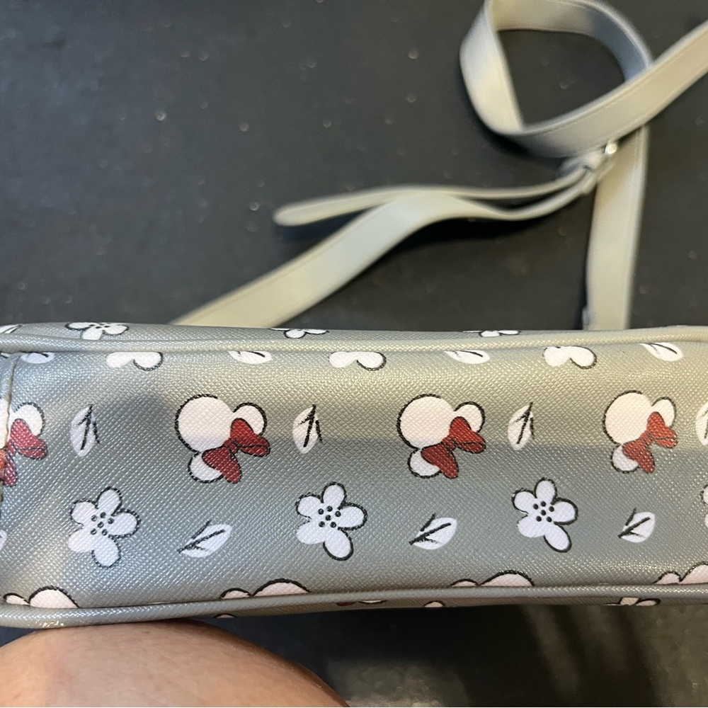 Loungefly Disney Crossbody Bag - Gray with Red and White Accents - Picture 2 of 2